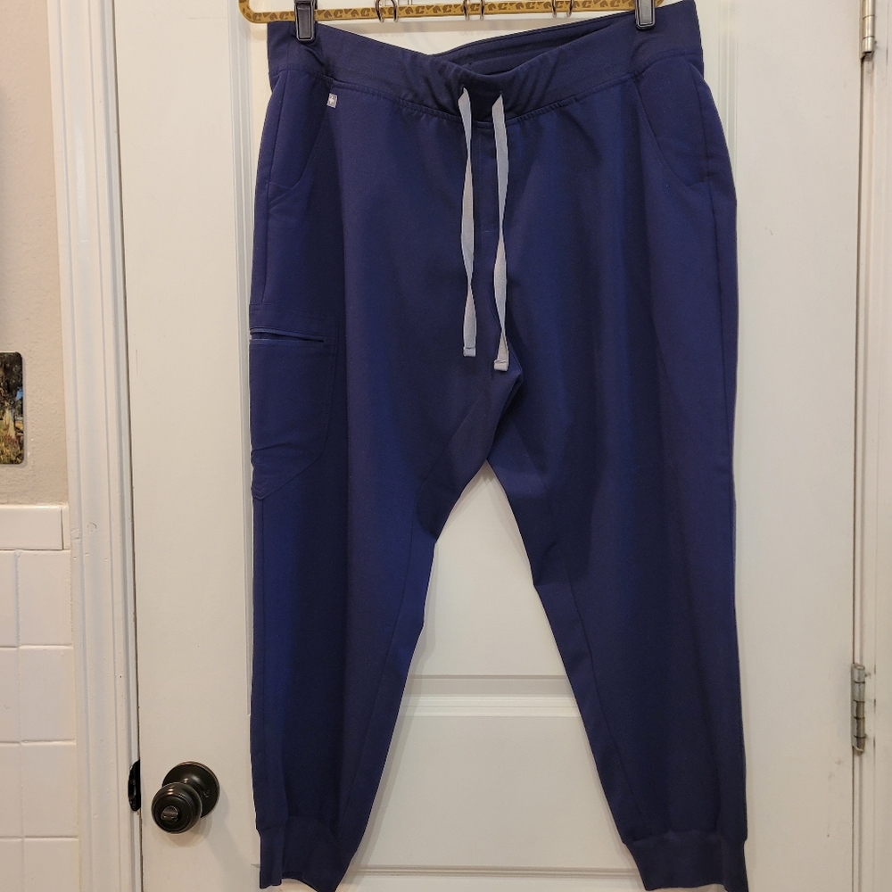 FIGS Zamora Petite Jogger Scrub Pants Navy Sz XXL